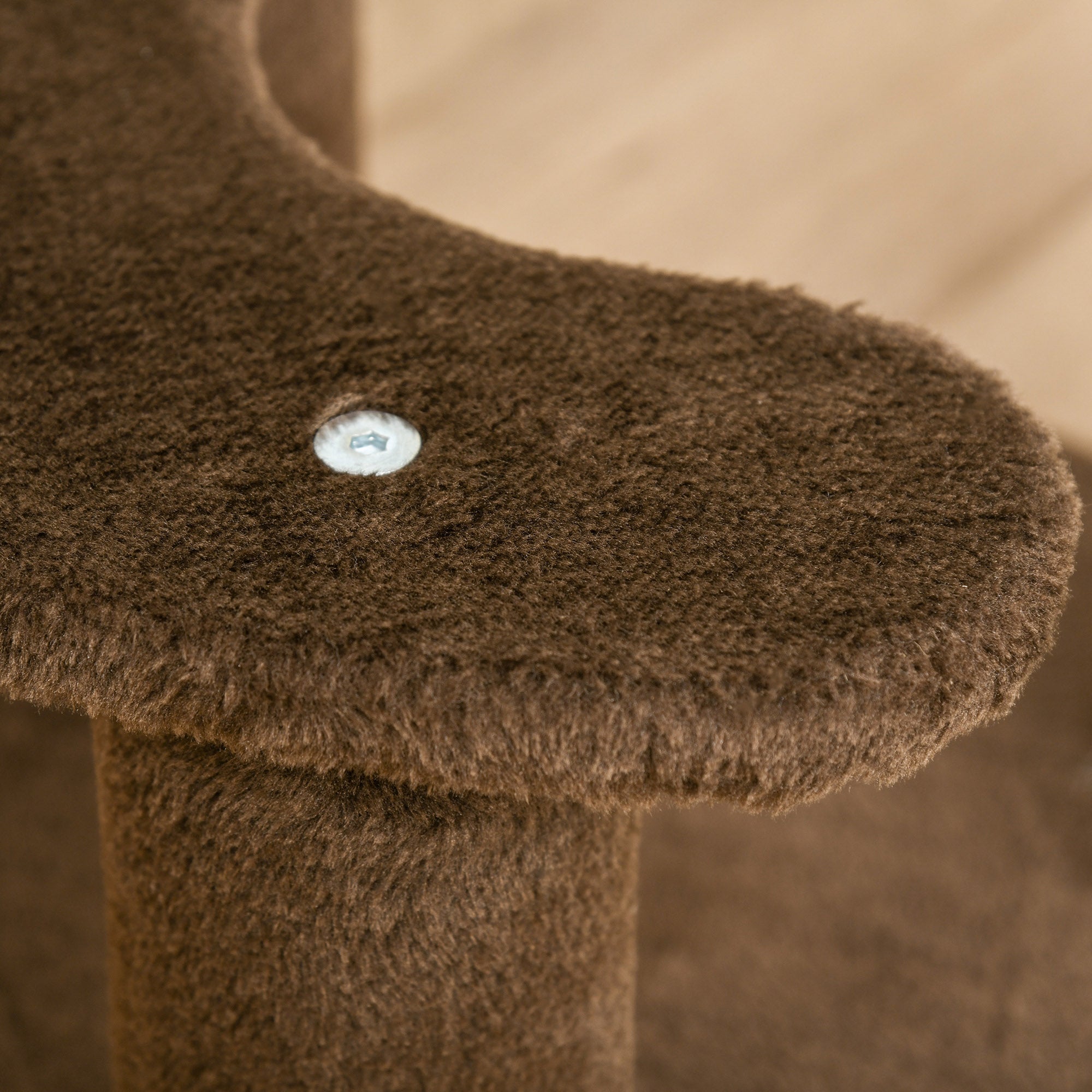 PawHut 65cm Cat Tree, Cat Tower for Kittens, Small Cat Condo with Sisal Scratching Posts, Hanging Rope, Perches - Brown 