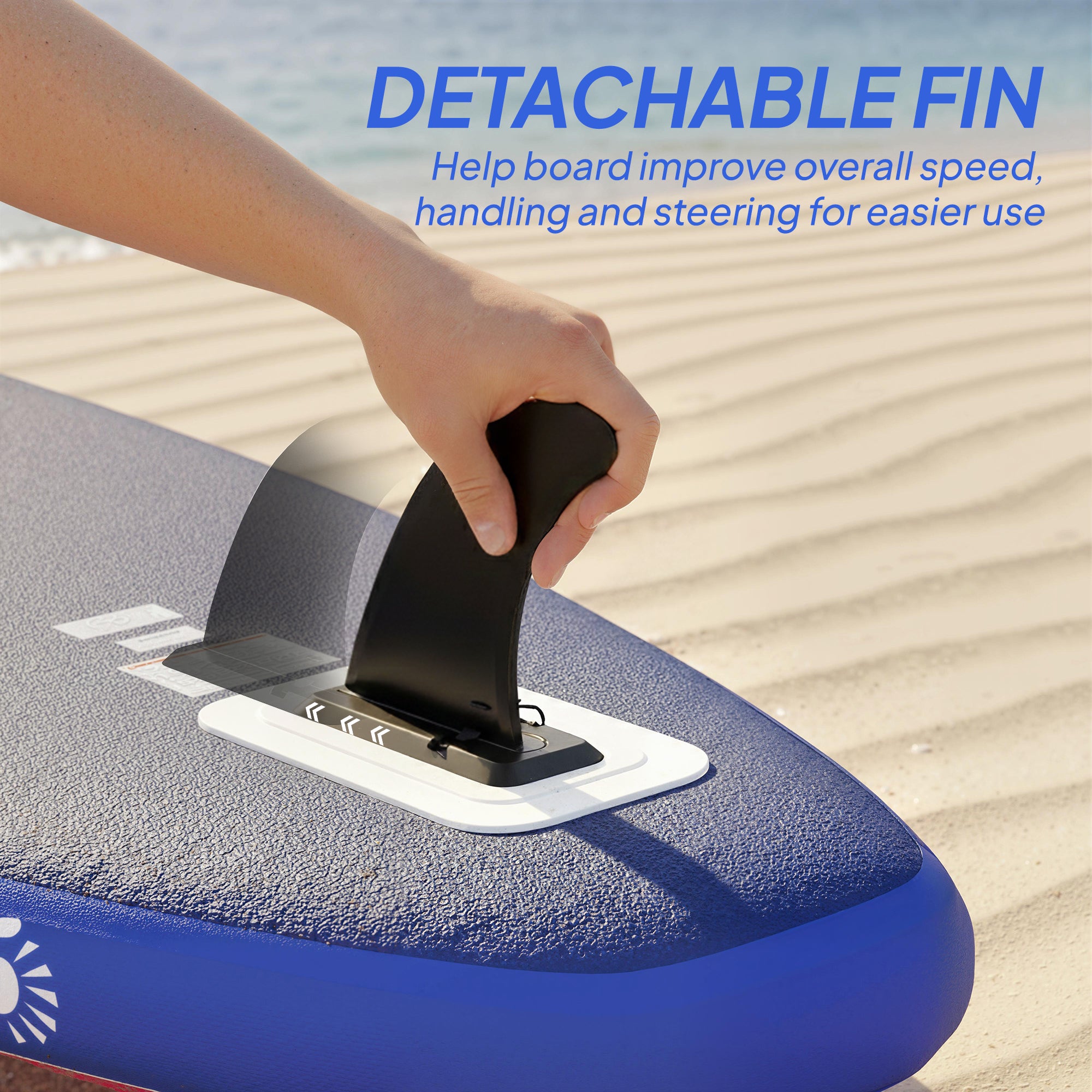 Outsunny Inflatable Stand Up Paddle Board, 305x89x15cm Extra-Wide SUP with Non-Slip EVA Deck, Adj Aluminum Paddle 