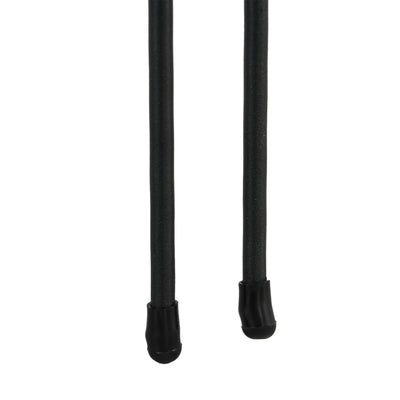 Outsunny Metal Decorative Outdoor Picket Fence Panels Set of 6, Black 