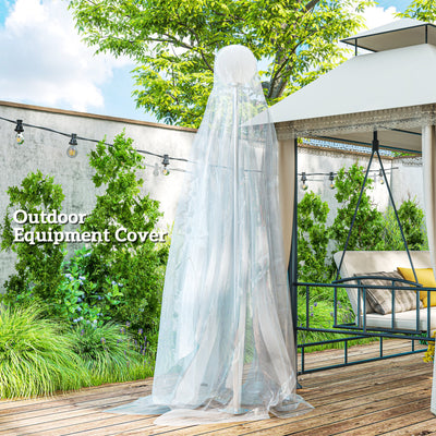 Outsunny 6 X 10m Heavy Duty (150um/6mil) Polypropylene Greenhouse Cover Replacement, UV Resistant Waterproof Plastic Polytunnel Cover, Clear 