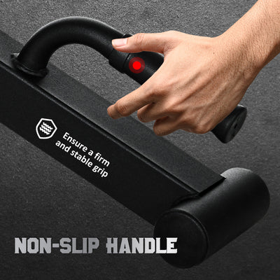 SPORTNOW Deadlift Barbell Jack with Non-Slip Handle, for Weight Training - Black 