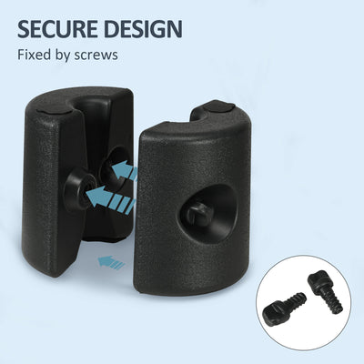 Outsunny HDPE Tent Weights Set of 4, Canopy Weights, Fill with Water or Sand, 48KG 