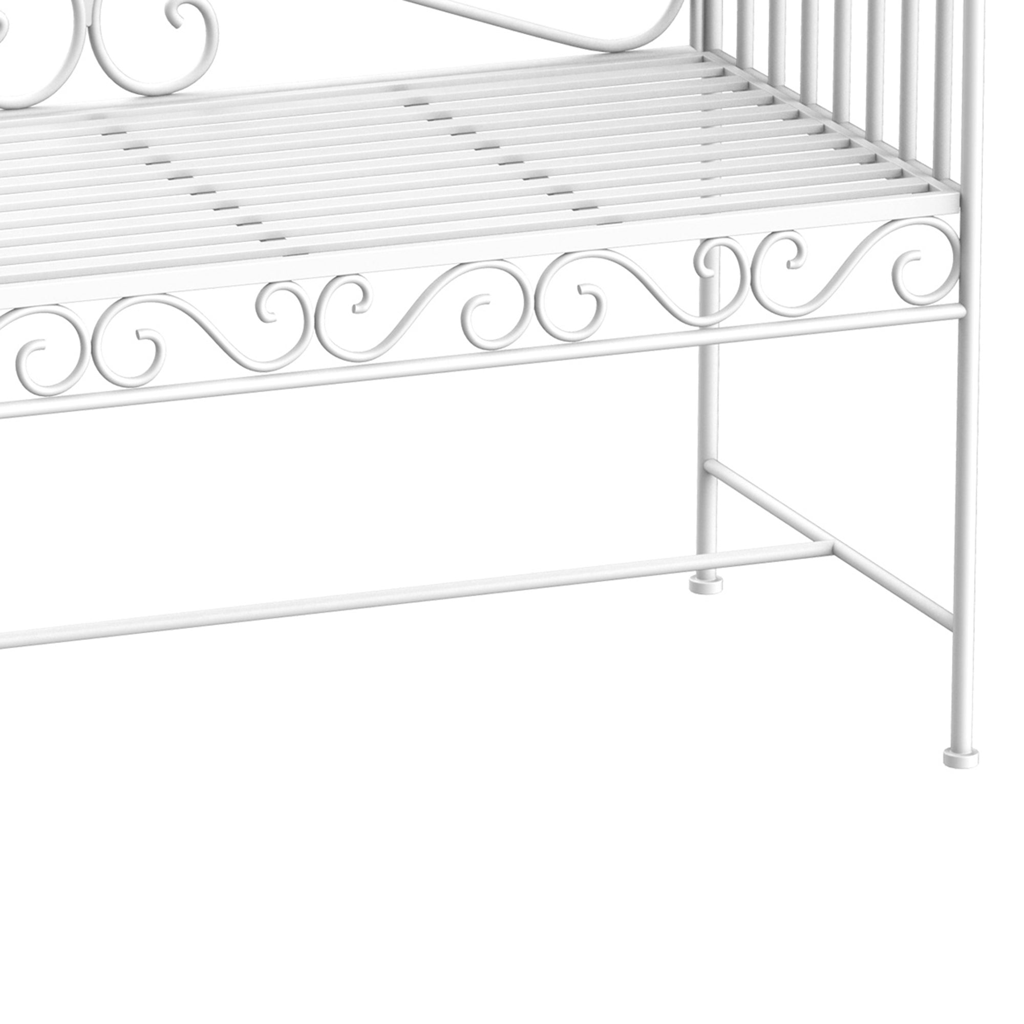 Outsunny Heavy-Duty Garden Bench-White 
