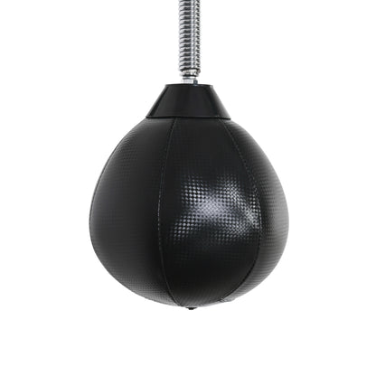 HOMCOM Wall Mount Height Adjustable Speed Bag Boxing, Height Adjustable Punching Bag, Training Kit