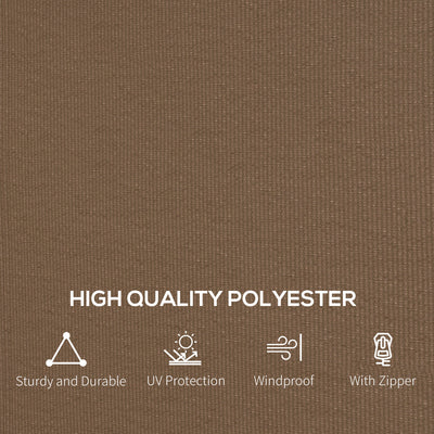 Outsunny Set of Four 3 x 4m Gazebo Replacement Walls - Dark Brown 