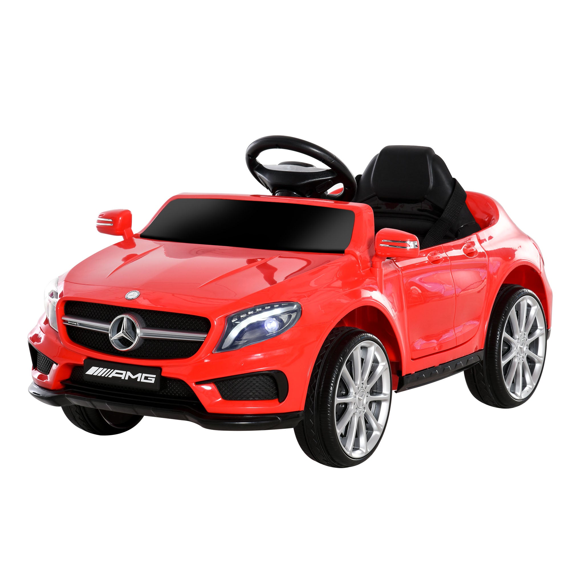 HOMCOM Kids Electric Car Kids Ride-On Car 6V Licensed Mercedes Benz-Red 
