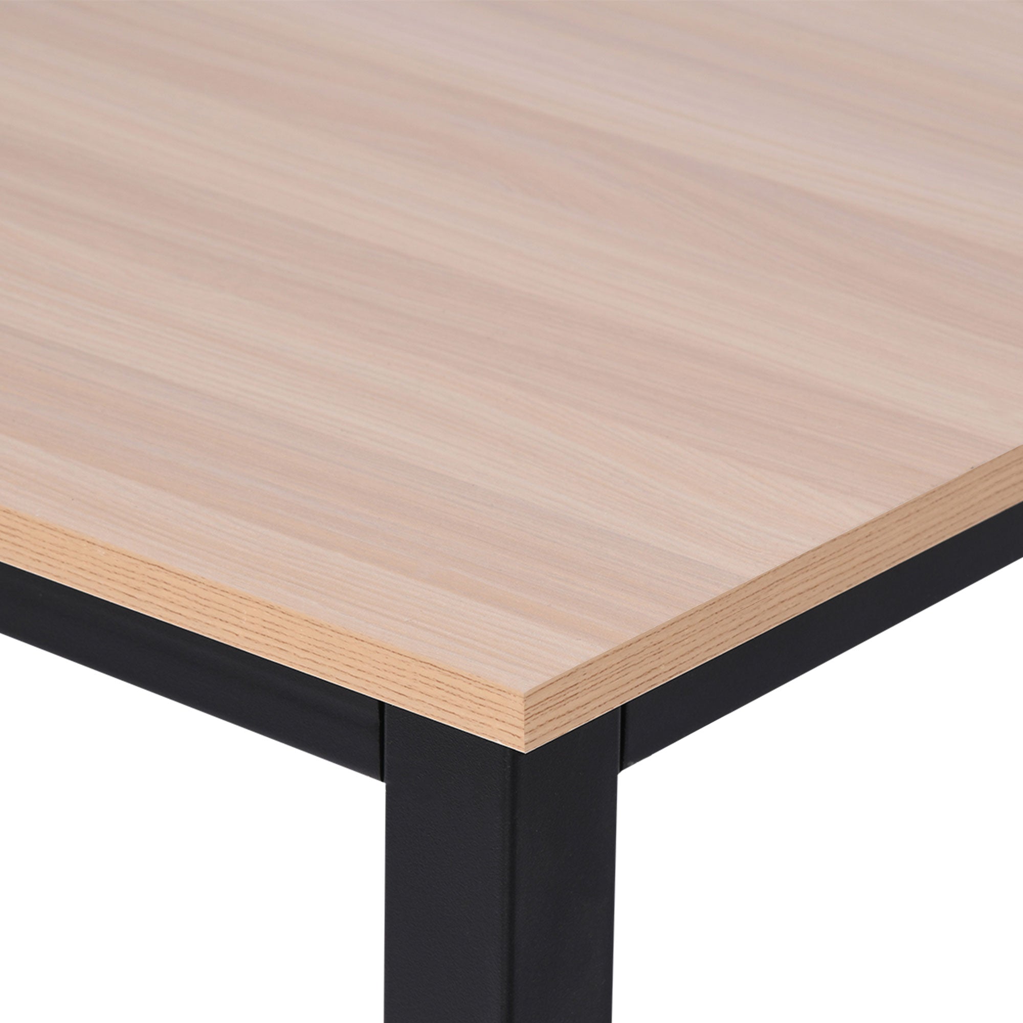HOMCOM Computer Desk, Writing Table, 120 x 60 x 76cm Workstation for Home Office, Study with Metal Frame, Simple Assembly, Black 
