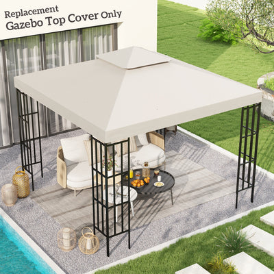 Outsunny Gazebo Replacement Canopy 3x3 m-Cream White 