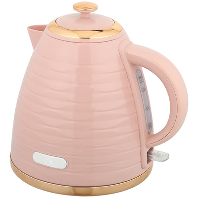 HOMCOM 3kW Rapid Boil Honeycomb Kettle - Pink 