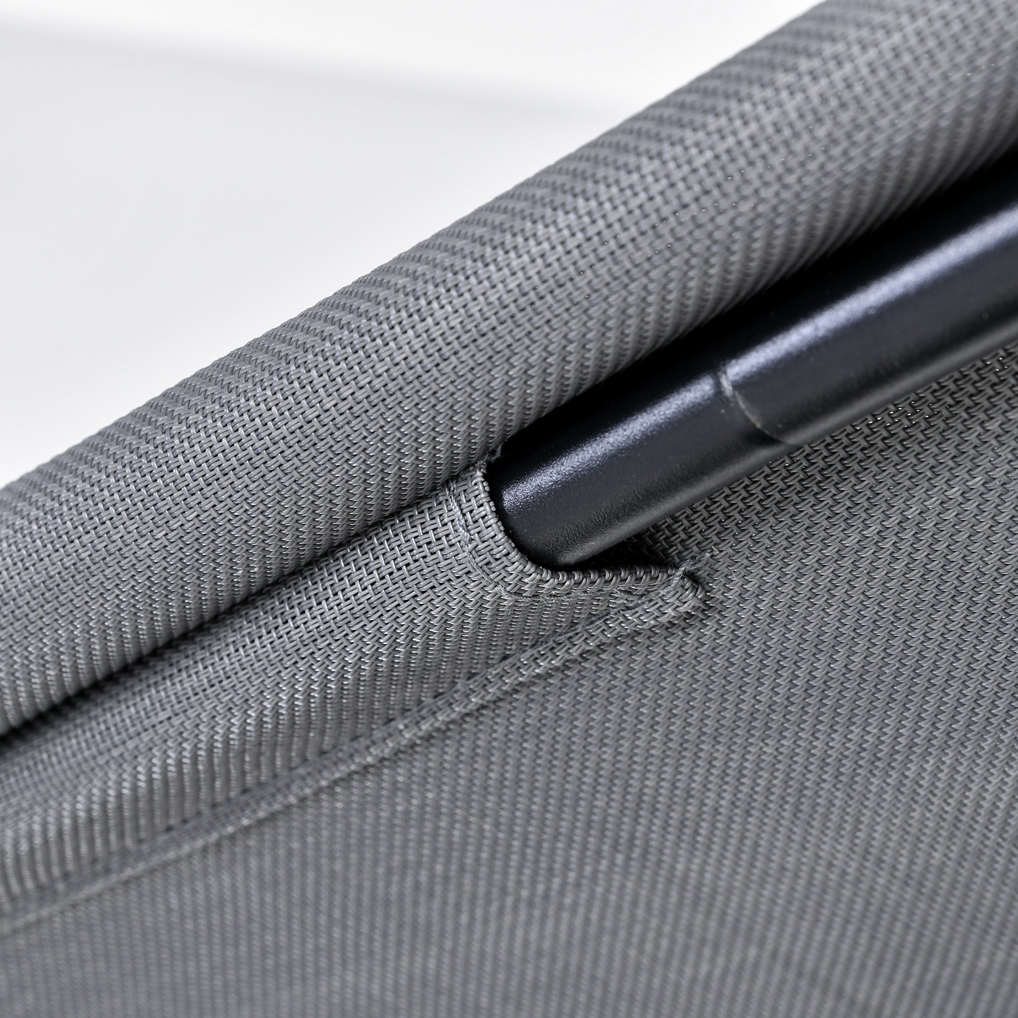 Outsunny Outdoor 3-person Metal Porch Swing Chair Bench, Grey 