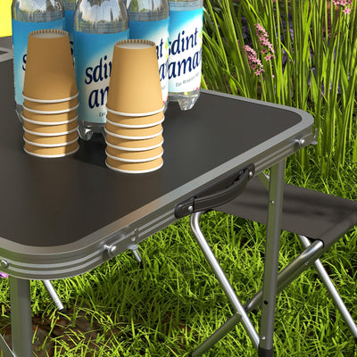 Outsunny Four-Person Foldable Aluminium Picnic Set 