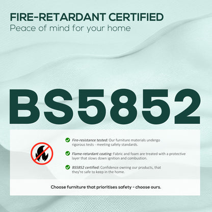 HOMCOM Modern Velvet Double Seat Sofa w/ Wood Frame Foam Padding High Back Soft Comfortable Compact Couch Green