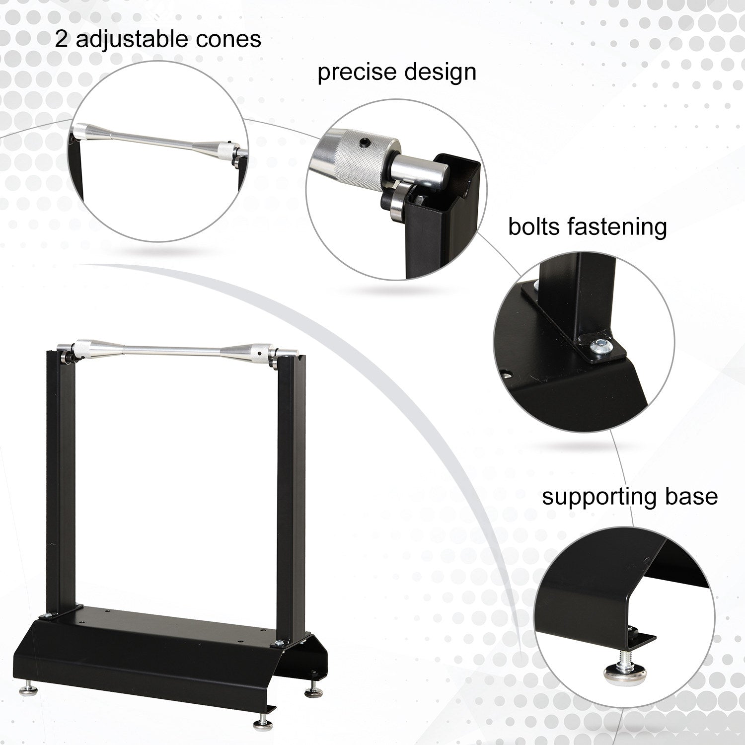 DURHAND Motorcycle Bicycle Wheel Lifting Balance Stand, Motorbike Portable Stand, Rotating Adjustment Wheel 