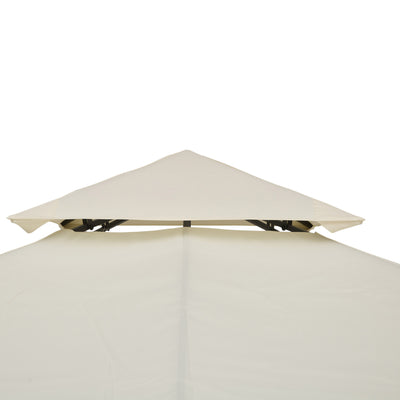 Outsunny Gazebo Replacement Canopy 3x3 m-Cream White 