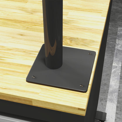 HOMCOM Bike Repair Stand, Wall Mount Bicycle Repair Rack with Adjustable Clamp, Bicycle Maintenance Rack for Road Mountain Bike, Bike Workstand for Home Garage or Workshop