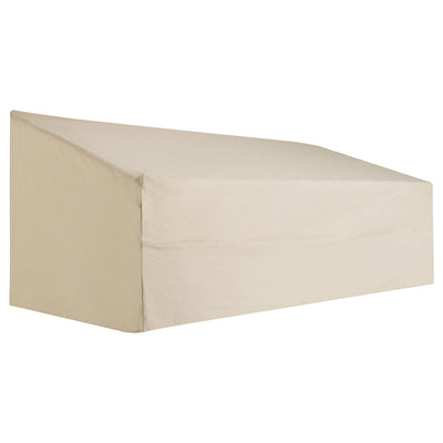 Outsunny 600D Oxford Cloth Furniture Cover, 3 Seater Sofa Protector for Garden Patio, Outdoor, Waterproof, Beige, 218 x 111 x 63-101 cm 