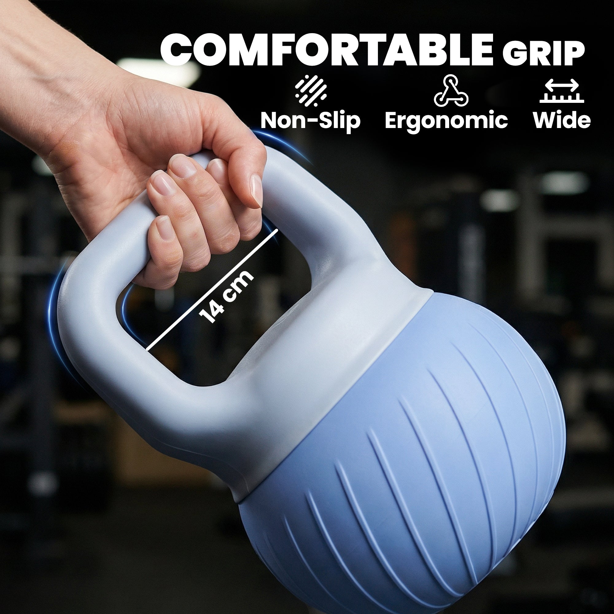 SPORTNOW Soft Kettlebell, 10kg Kettle Bell with Anti-Slip Grip for Home Gym Weight Lifting and Strength Training 