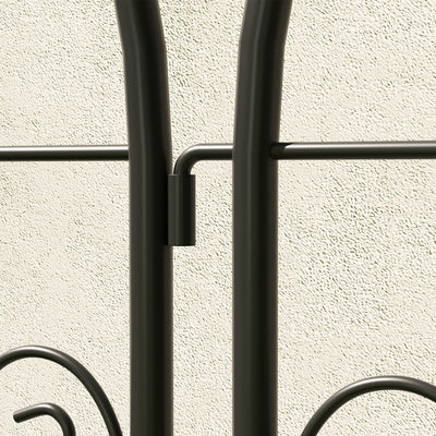Outsunny Set of 2 Garden Trellis, Metal Fence Panels for Climbing Outdoor Plants, Flowers, 150 x 50cm 