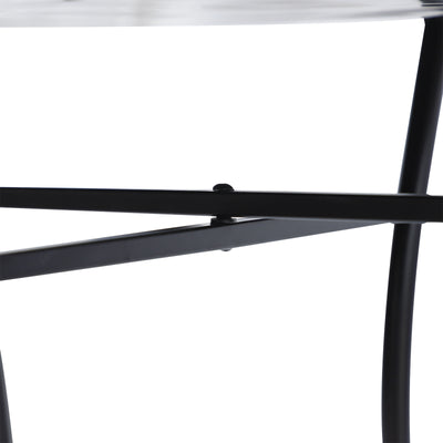 Outsunny 60cm Mosaic Round Bistro Table Side Bar Table Patio Garden Outdoor Balcony Furniture 