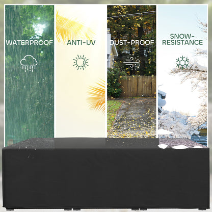 Outsunny 155 x 222cm Waterproof Furniture Cover - Black 