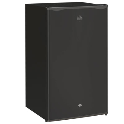 HOMCOM 91L Freestanding Under-Counter Fridge with Lock - Black 