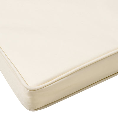 Outsunny Set of 2 Garden Chair Cushions with Ties, 45 x 45 cm Replacement Cushions for Outdoor Furniture, Cream White 