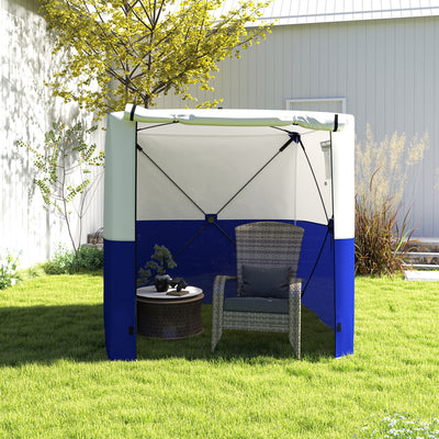 Outsunny 2 x 2m Pop-Up Gazebo, with Accessories - Dark Blue 