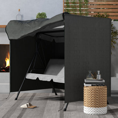 Outsunny 152 x 177cm Three-Seater Swing Chair Protective Cover Grey 