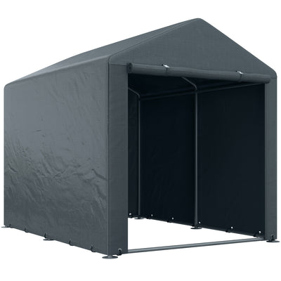 Outsunny 1.6 x 2.2m Garden Storage Shed Tent, with Accessories - Dark Grey 