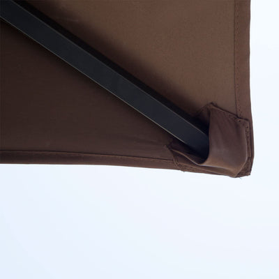 Outsunny 2.5M (8ft) New Double-Tier BBQ Gazebo Grill Canopy Barbecue Tent Shelter Patio Deck Cover - Coffee 