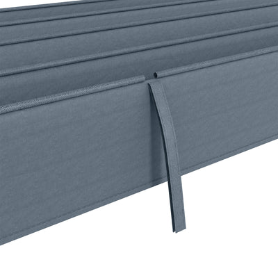 Outsunny Pergola Roof, Retractable Sun Shade Cover for 2.85 x 2m Pergola, UV30+ Protected, Dark Grey 