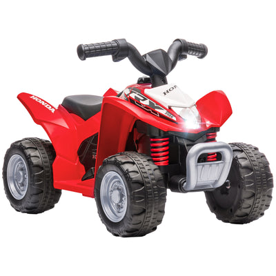 AIYAPLAY Honda Licensed Kids Electric Quad Bike, 6V ATV Ride On for Ages 1.5-3 Years, Red 
