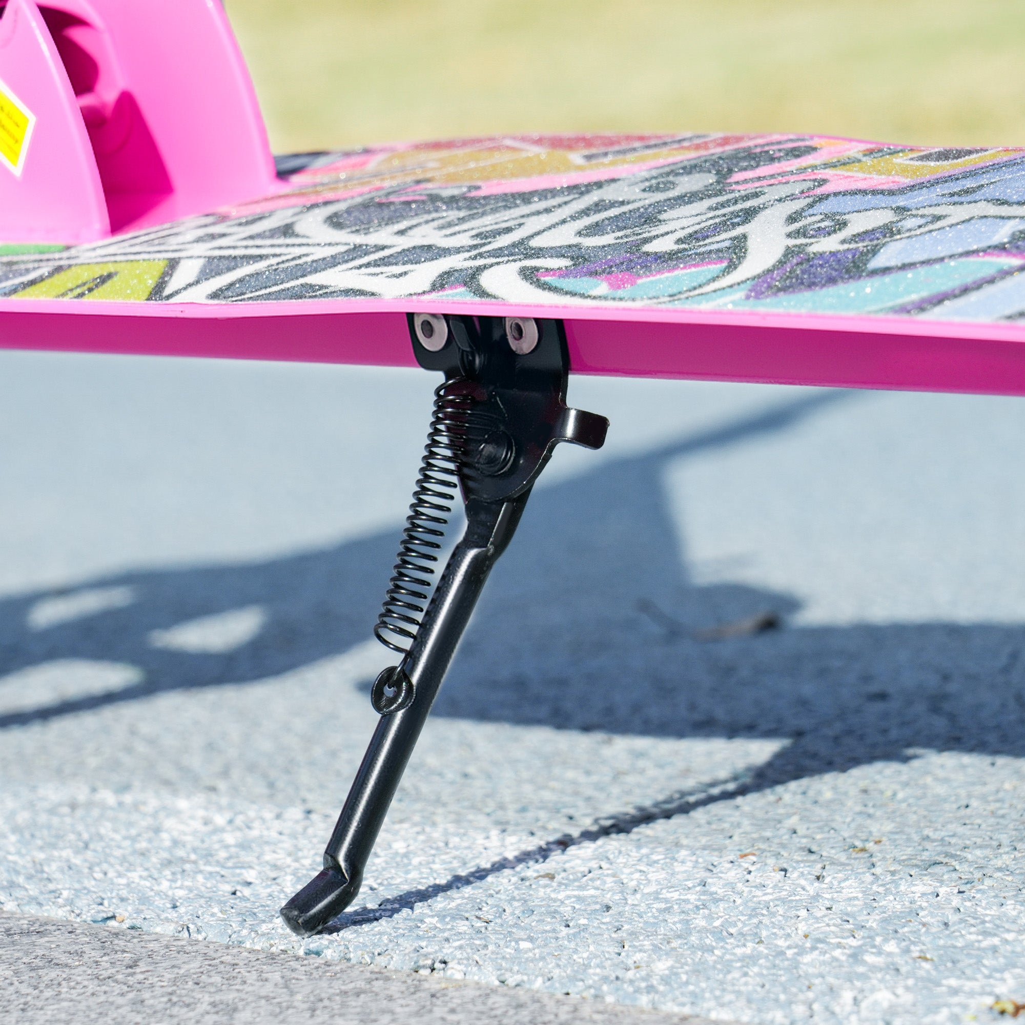 AIYAPLAY Foldable Kids Scooter with Adjustable Handlebar, 200mm Big Wheel, Rear Fender Brake, Gift for Ages 6-12 Years, Pink 