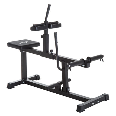 SPORTNOW Seated Leg Extension Machine, Adjustable Leg Raise Machine and Curl Machine with Plate Loaded for Hip, Lower Body and Home Gym Workout 
