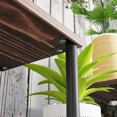 Outsunny Four-Tier Wooden Shelf Plant Stand 