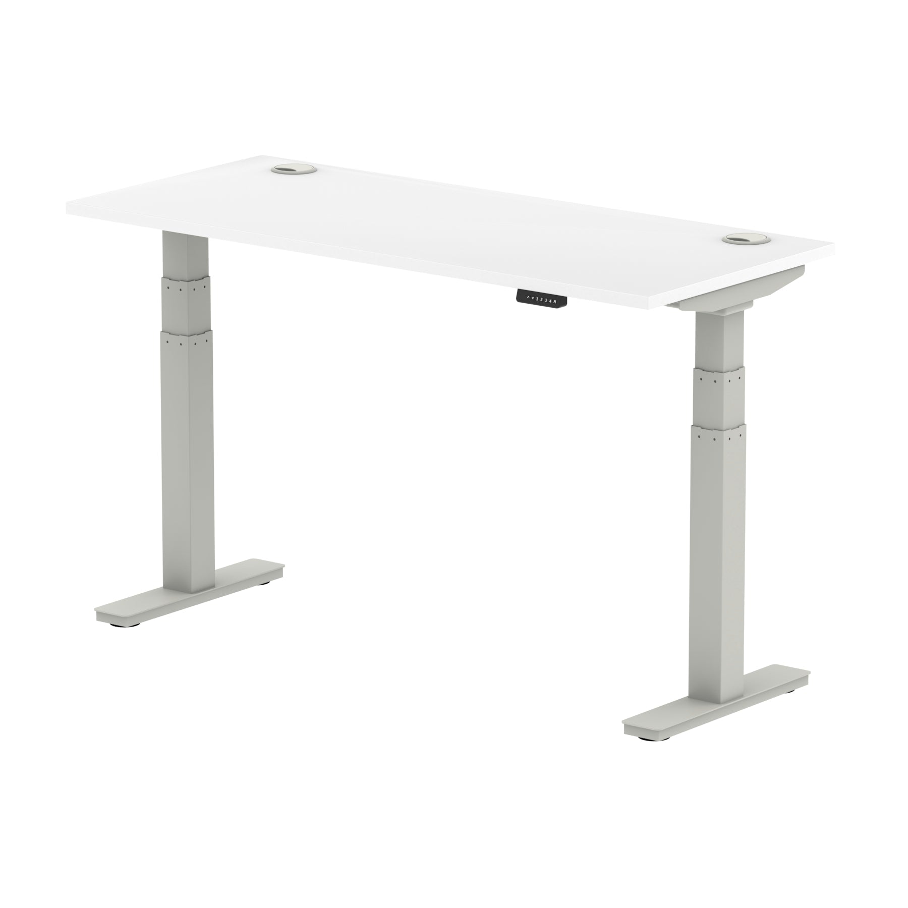 Air Height Adjustable Slimline Desk With Cable Ports