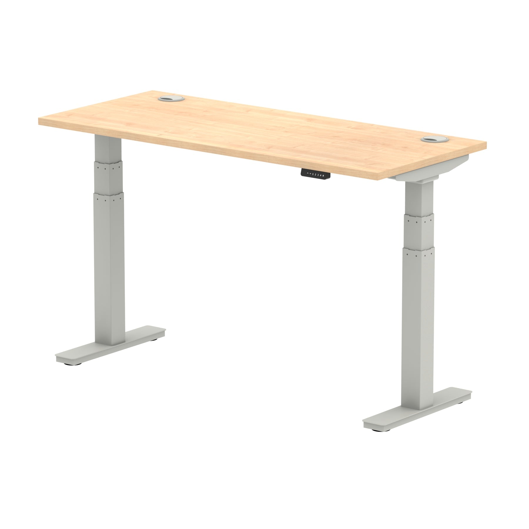 Air Height Adjustable Slimline Desk With Cable Ports