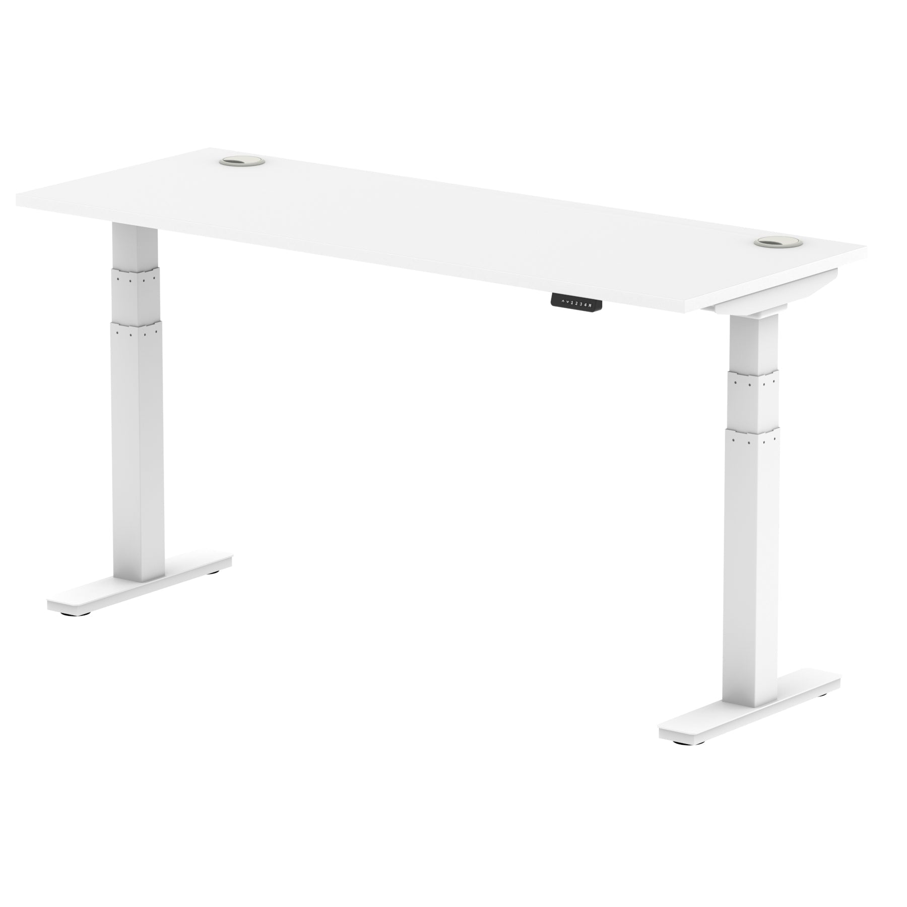 Air Height Adjustable Slimline Desk With Cable Ports