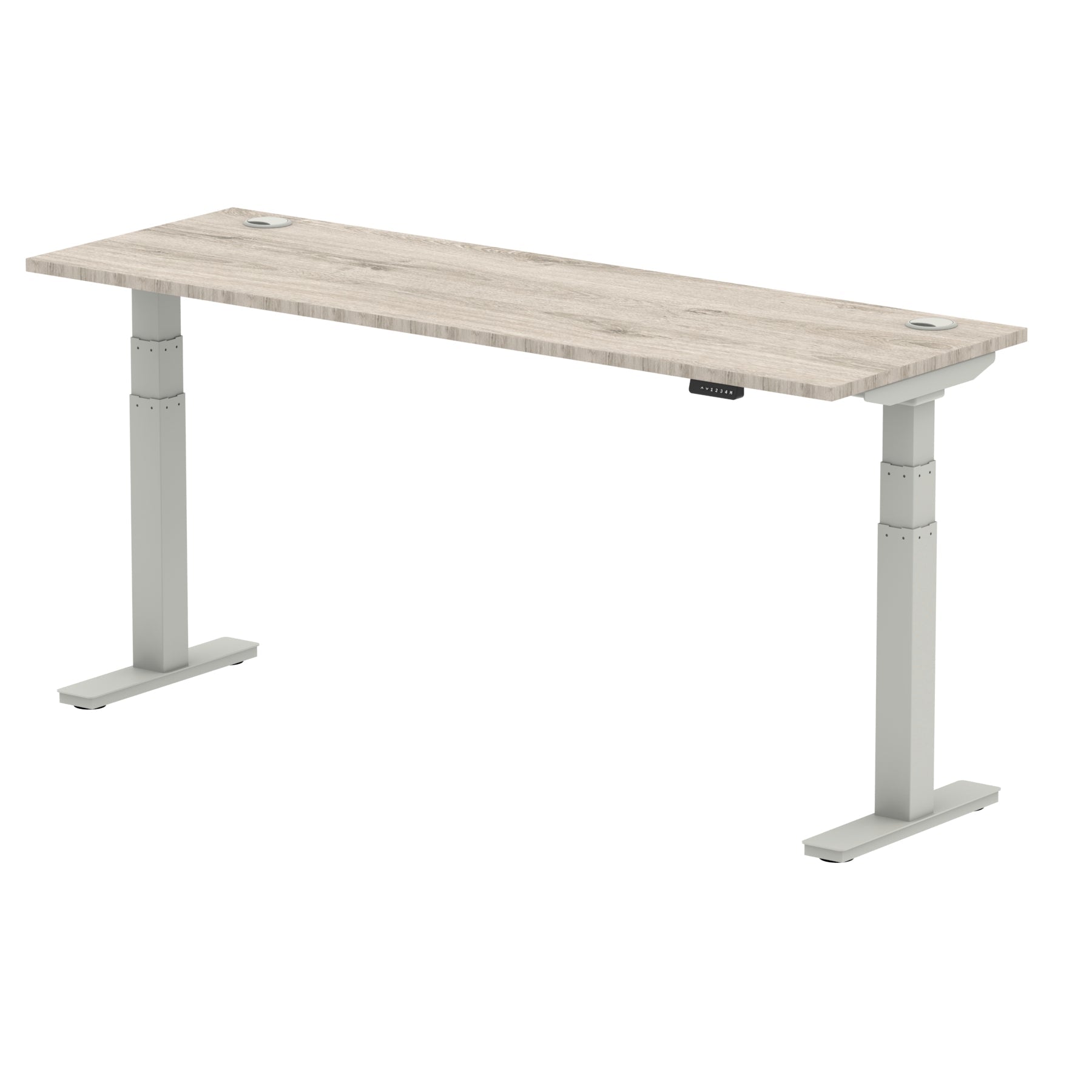 Air Height Adjustable Slimline Desk With Cable Ports