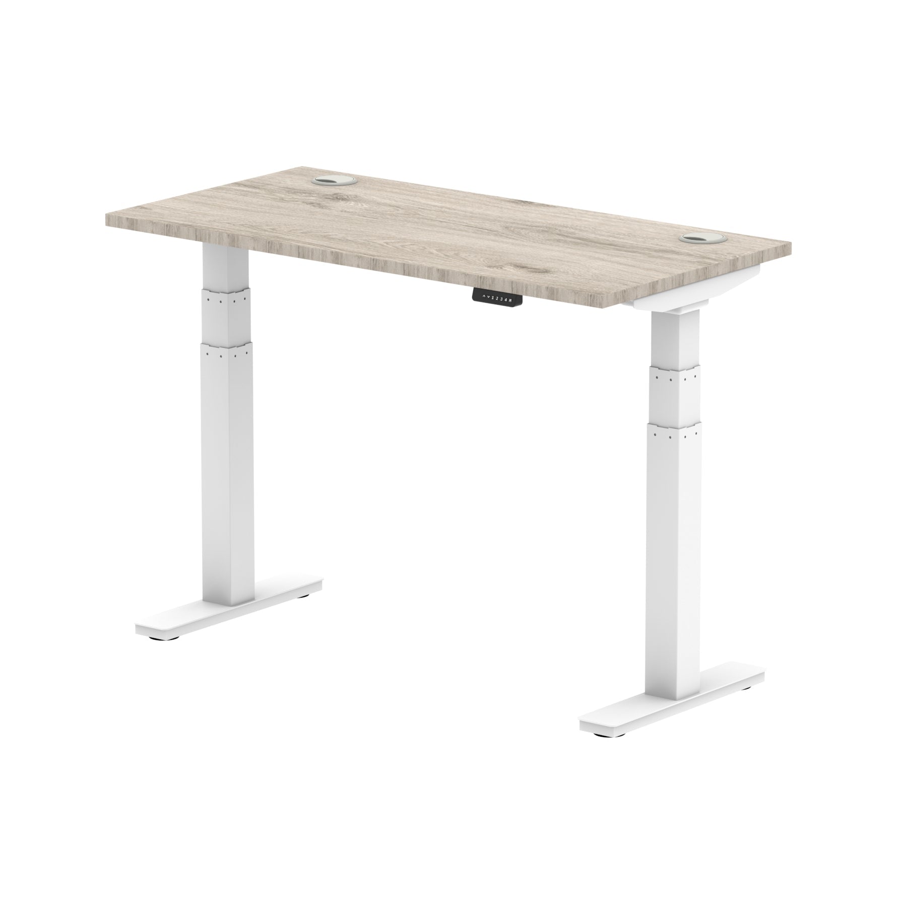 Air Height Adjustable Slimline Desk With Cable Ports