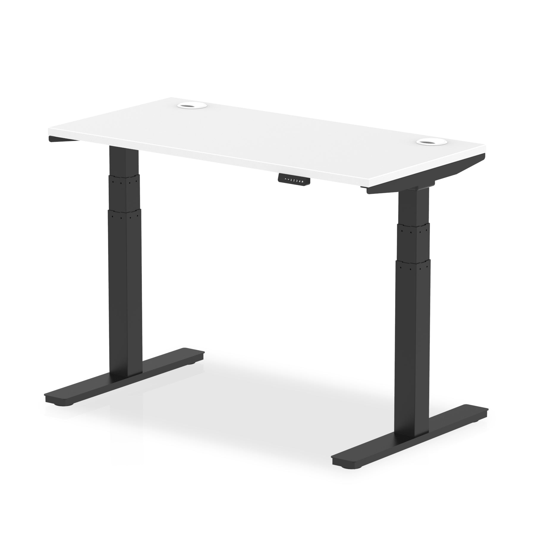 Air Height Adjustable Slimline Desk With Cable Ports