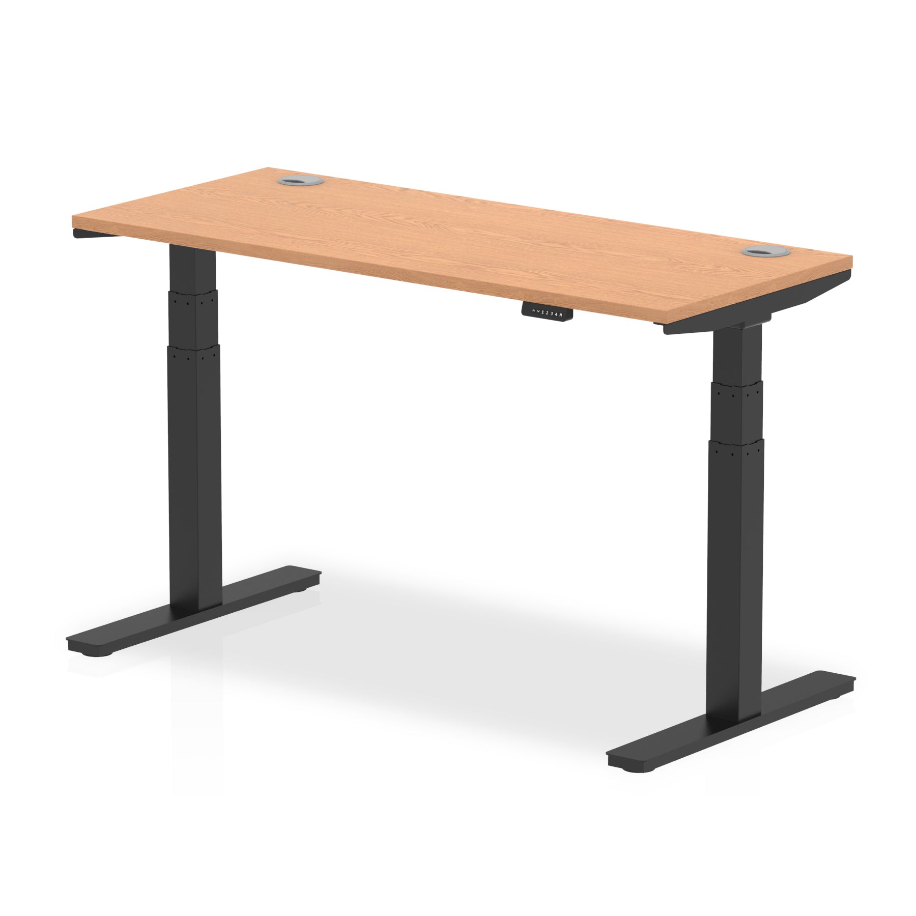 Air Height Adjustable Slimline Desk With Cable Ports