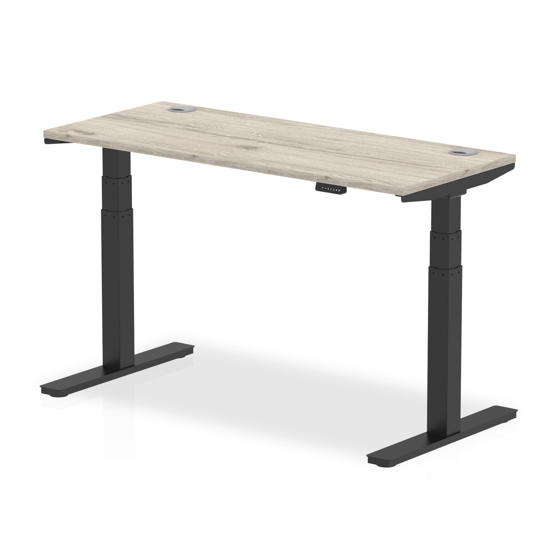 Air Height Adjustable Slimline Desk With Cable Ports