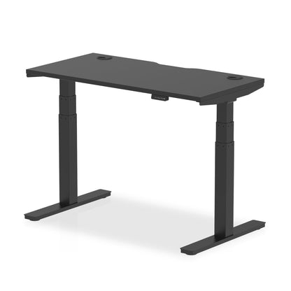 Air Height Adjustable Black Series Slimline Desk with Cable Ports