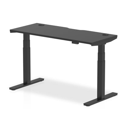 Air Height Adjustable Black Series Slimline Desk with Cable Ports