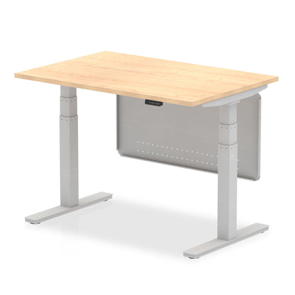 Air Height Adjustable Desk without Cable Ports with Steel Modesty Panel