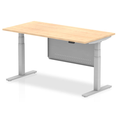 Air Height Adjustable Desk without Cable Ports with Steel Modesty Panel