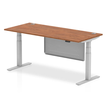 Air Height Adjustable Desk With Cable Ports With Steel Modesty Panel