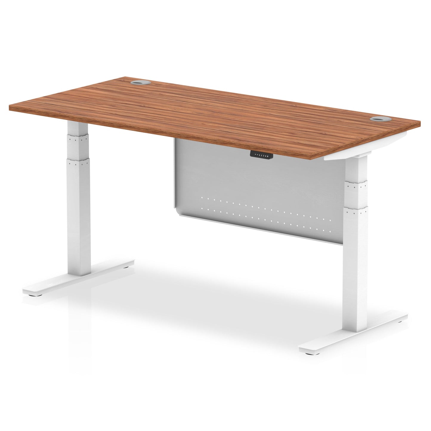 Air Height Adjustable Desk without Cable Ports with Steel Modesty Panel