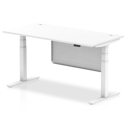 Air Height Adjustable Desk without Cable Ports with Steel Modesty Panel